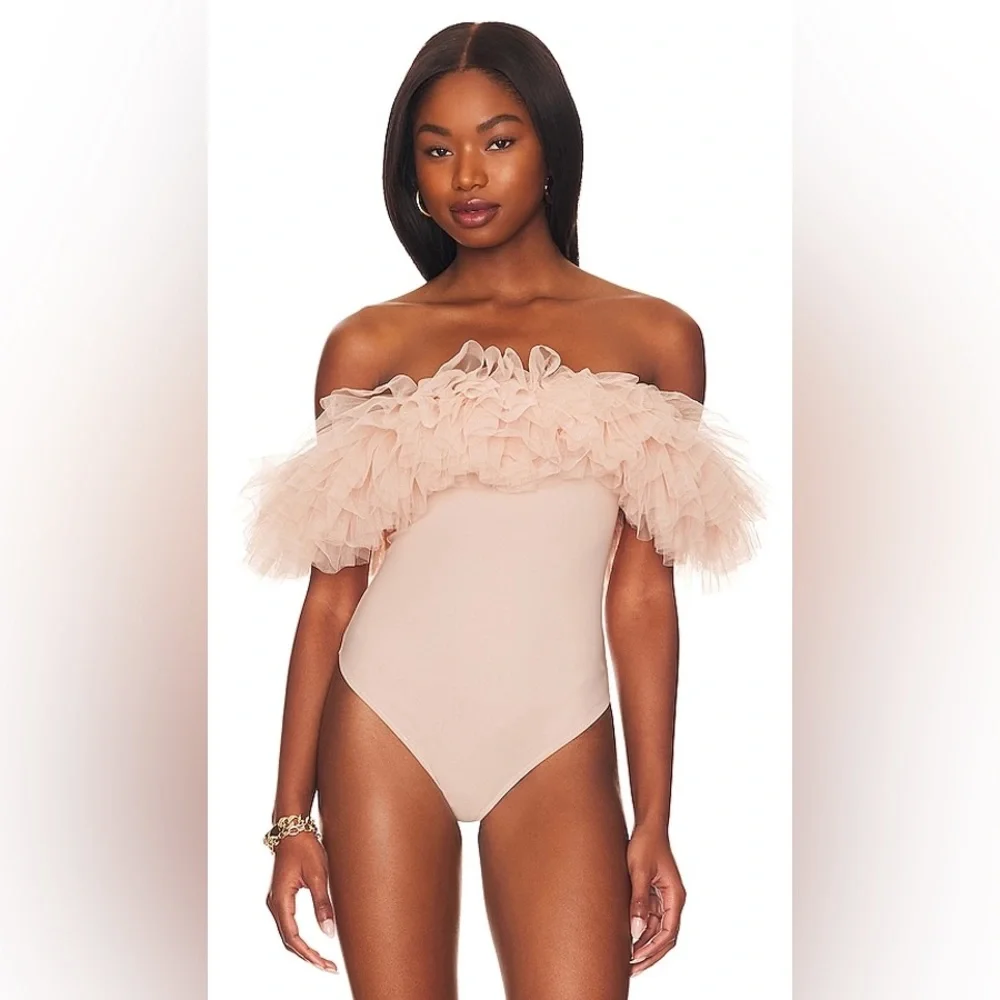 Free People | Big Love Bodysuit in Pink. Size Small